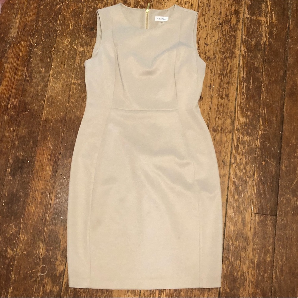 Calvin Klein scuba sheath dress